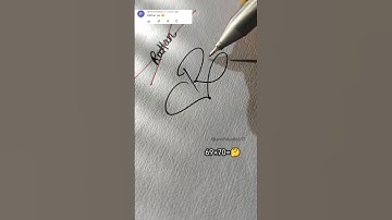 How to make sign letter R? #Rattan signature style#calligraphy #r