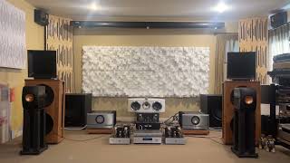 Cary Audio 211 845 mono & SLP03 & KEF LS50. No Frontiers.