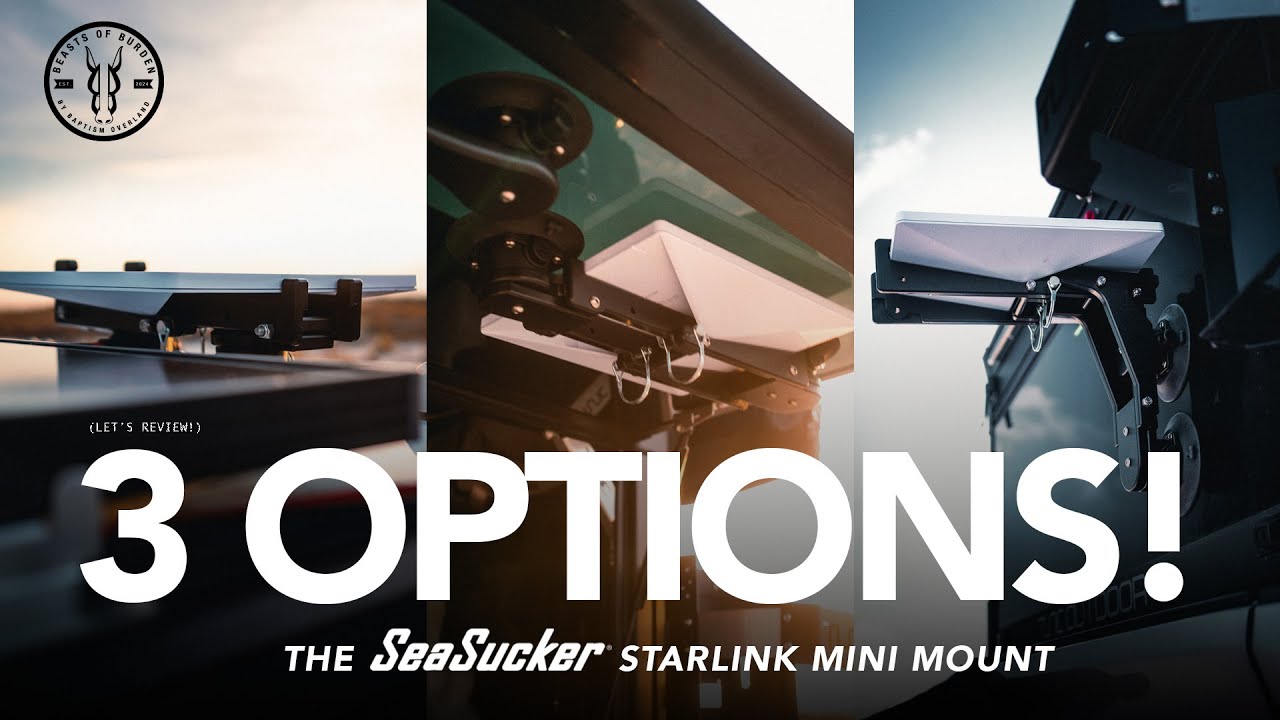 1 крепление, 3 варианта. Универсальное крепление SEASUCKER Starlink Mini.