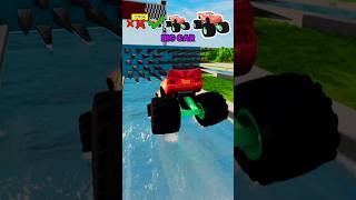 BIG&amp;small SIGMA MCQUEEN VS HIGH SPEED SPIKE🚗 #beamgdrive #shorts