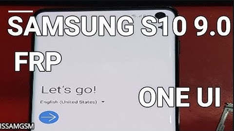 Samsung Galaxy S10e, S10 & S10+ G973F How to BYPASS FRP Android ONE UI 1.0 (9.0)