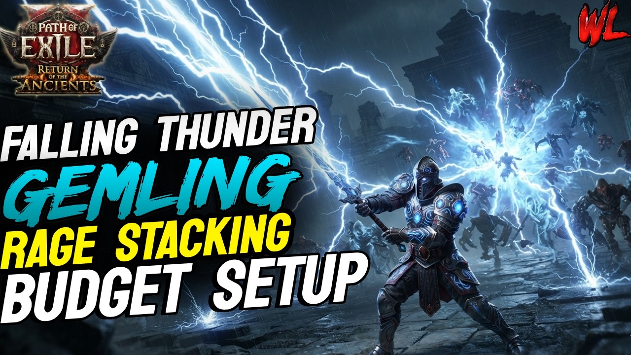 BEST BUILD Gemling Legionnaire Falling Thunder Rage Stack Path of Exile 2