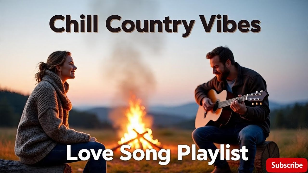 Fireplace Country Music | Slow Country Songs by the Fire