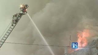 NAPA Auto Parts comes tumbling down after fire
