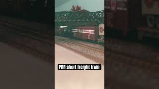 PRR Pennsylvania Railroad short freight train, N scale