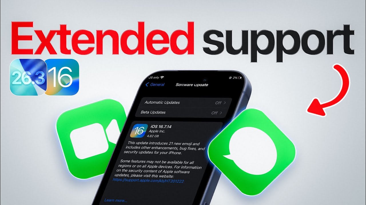 iOS 26 Release Date + iOS 16 Update with Extended support! 