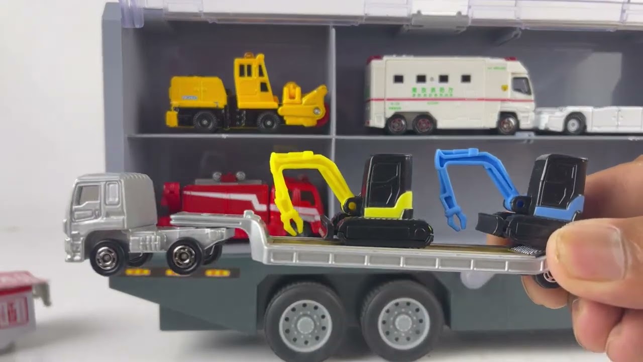 ミニカー 大量セット Mighty Machines Tomica 22 Types Working Cars Tomica｜Premium Vehicles Unboxing