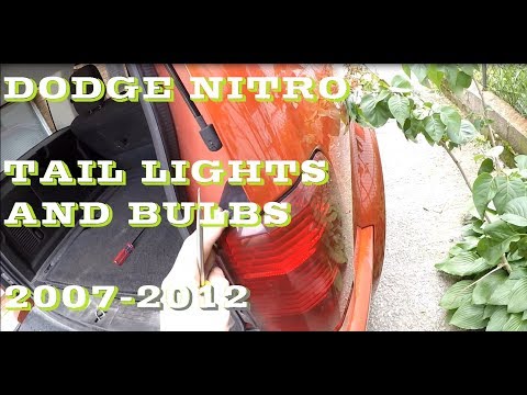 How to change / replace Dodge Nitro Tail lights and bulbs