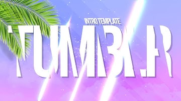 TUMBLR TROPICAL PURPLE INTRO TEMPLATE (NO TEXT)