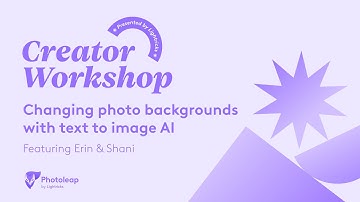 Changing Photo Backgrounds Using Text to Image AI | Creator Workshop | Photoleap