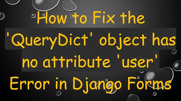 How to Fix the 