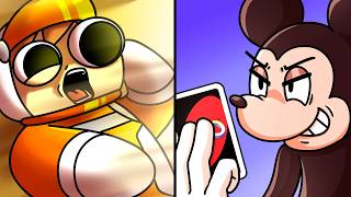 Playing Against MICKEY in Roblox UNO...