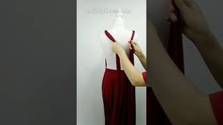 Tutorials to wear Infinity Dress in 100 ways—3 classic infinity dress styles