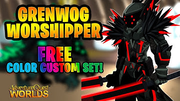NEW Grenwog Worshipper Set! Color Custom and AC Tagged AQW