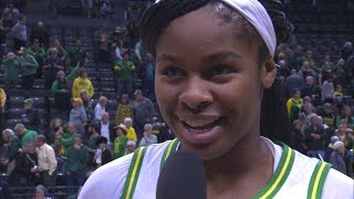 Ruthy Hebard discusses No. 3 Ducks' 'payback' win over No. 19 Sun Devils
