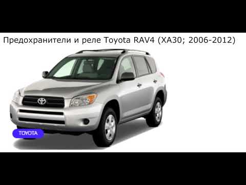 Предохранители и реле для Toyota RAV4 (XA30; 2006-2012)