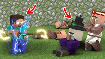 Steve Becomes Herobrine Takes Revenge On The Villagers - Episode 1