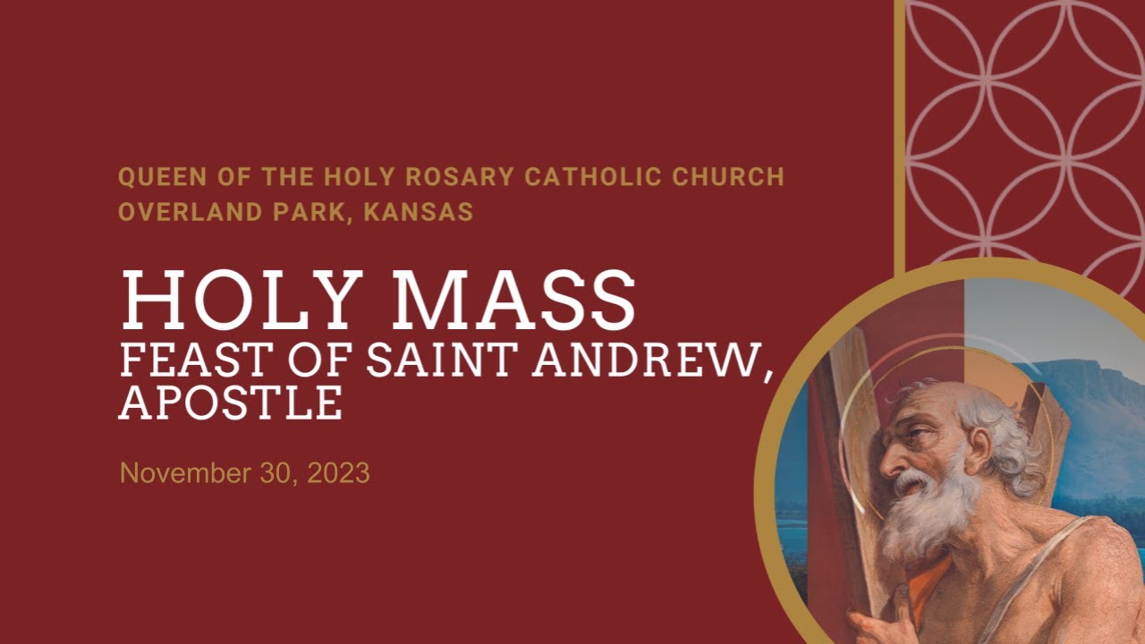 Holy Mass - Feast of Saint Andrew, Apostle, November 30, 2023 - YouTube