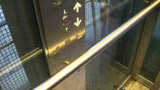 Nice KONE Traction Glass Elevator/Lift at Valimo Railway Station, Helsinki, Finland