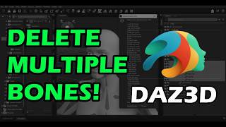 Remove multiple bones in DAZ3D! Custom script tutorial
