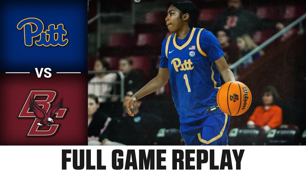 Pitt vs. Boston College Full Game Replay | 2025-26 ACC Women's Basketball