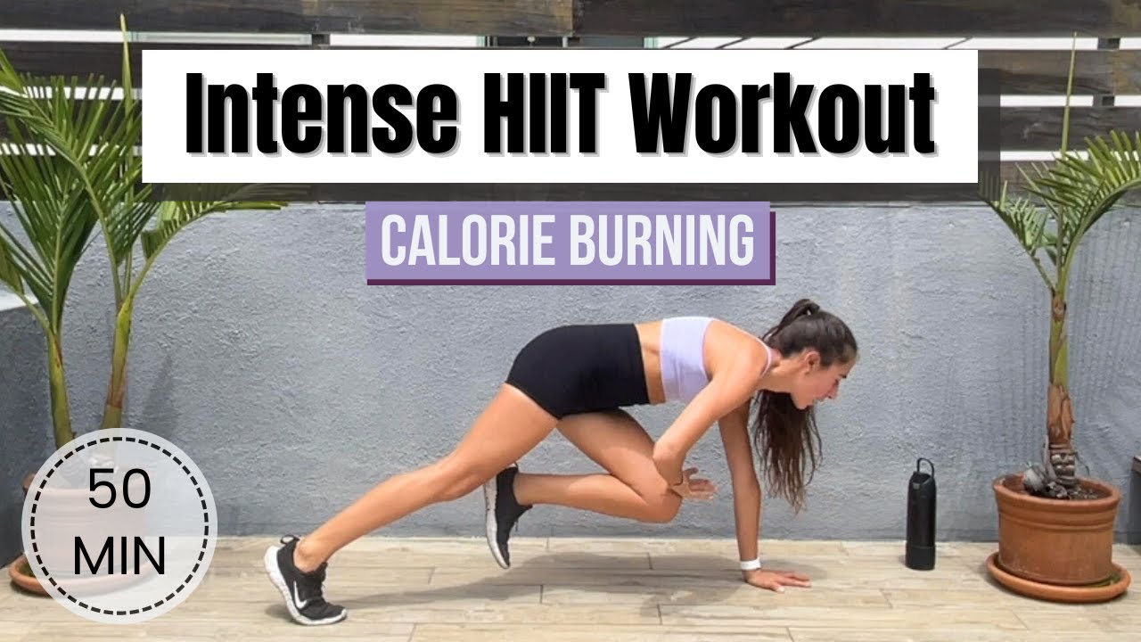 50 Min Intense Full Body HIIT Workout / Calorie Burner (No Equipment ...