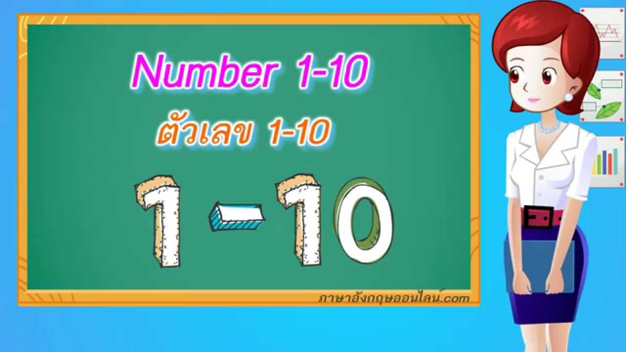 ข้อ 1 ภาษาอังกฤษ  2022 New  คำศัพท์ภาษาอังกฤษเด็กๆ Number 1-10  ตัวเลข 1-10