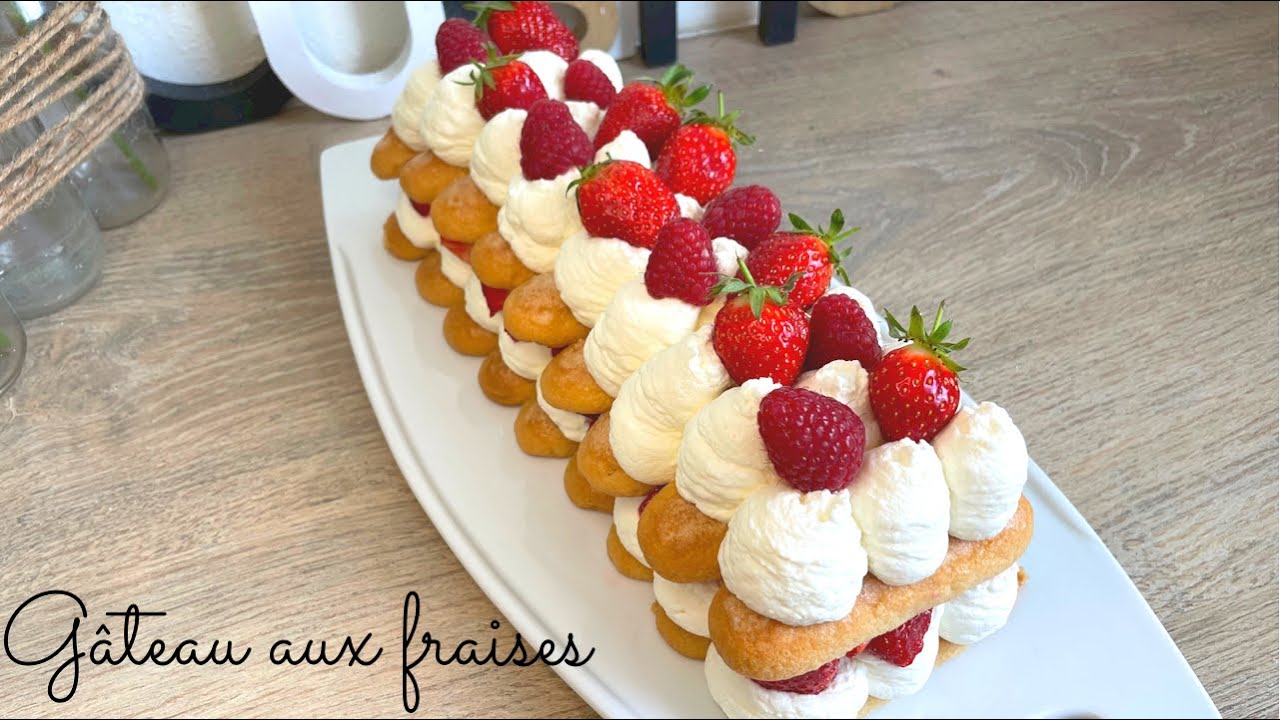 Gâteau aux fraises rapide 🍓