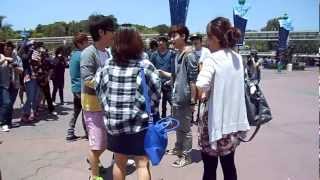 Fancam 120519 Exo Disneyland Entrance Fans Mama Chant