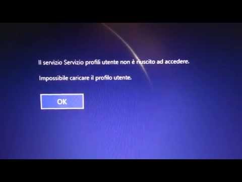 Windows 8.1 Errore del Servizio profili utente,non si spegne e non si riavvia