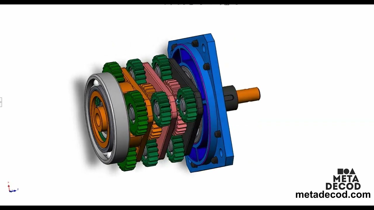 Custom design service for a three-stage gearbox