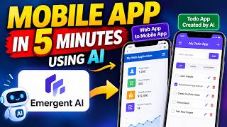 Details Create a Mobile App in 5 Minutes Using AI 🤯 | Emergent AI Agent Tutorial Guide
