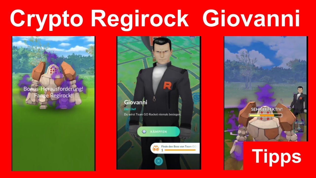 Crypto Regirock fangen, Giovanni besiegen, “Schattige Störungen” - Pokemon  GO Deutsch 431