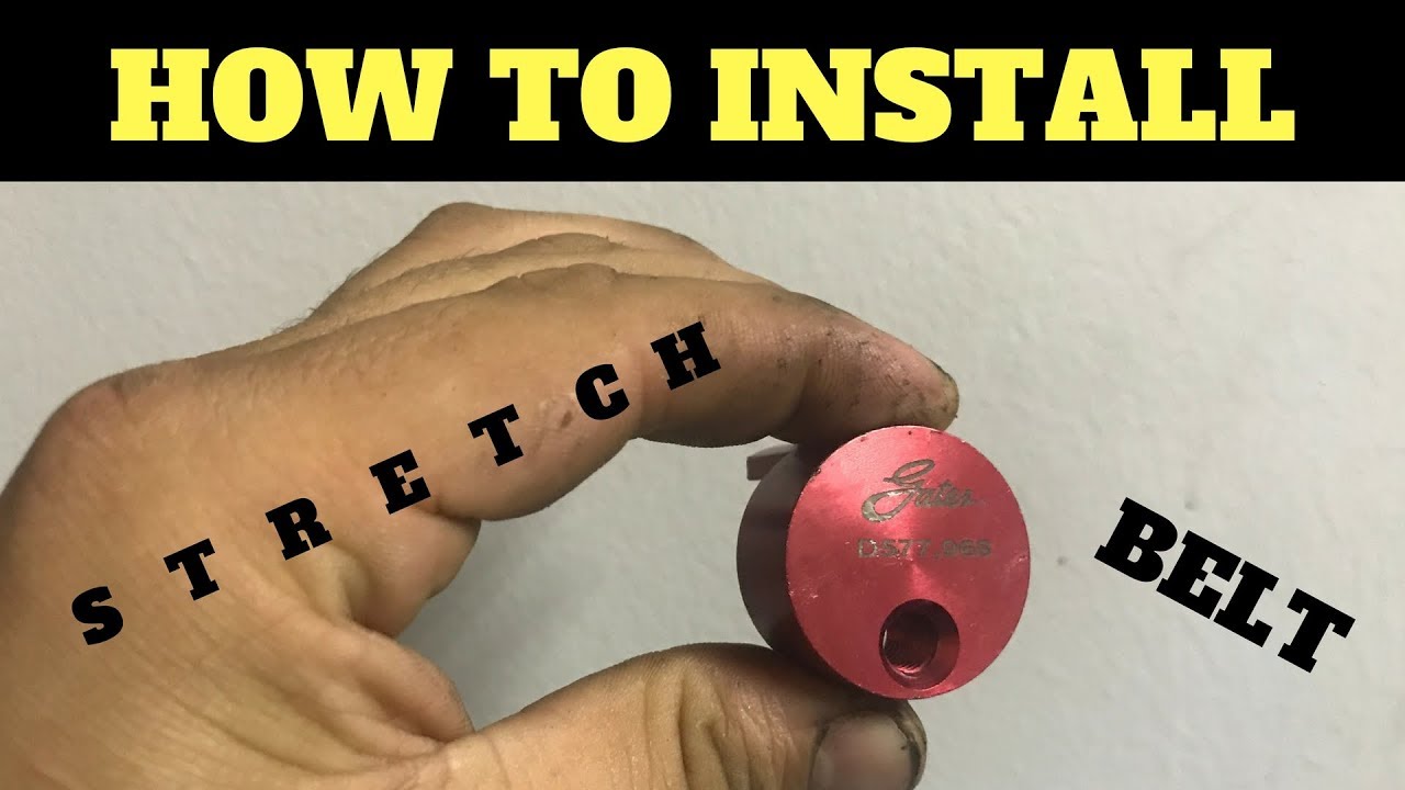 How to install a stretch to fit belt on your vehicle 
