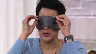 G.i.l.i. By Jill Martin Queen Or King Silk Pillowcase And Eye Mask On Qvc