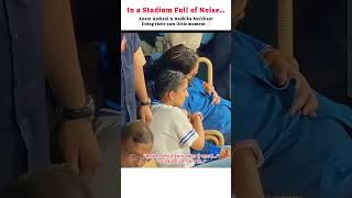 Anant &amp; Radhika’s Cozy Match Date 💛 | Mumbai Indians Moment 🏏✨#shortsfeed #shorts