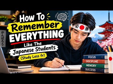 How To Remember EVERYTHING Like The Japanese Students (Study Less fr)