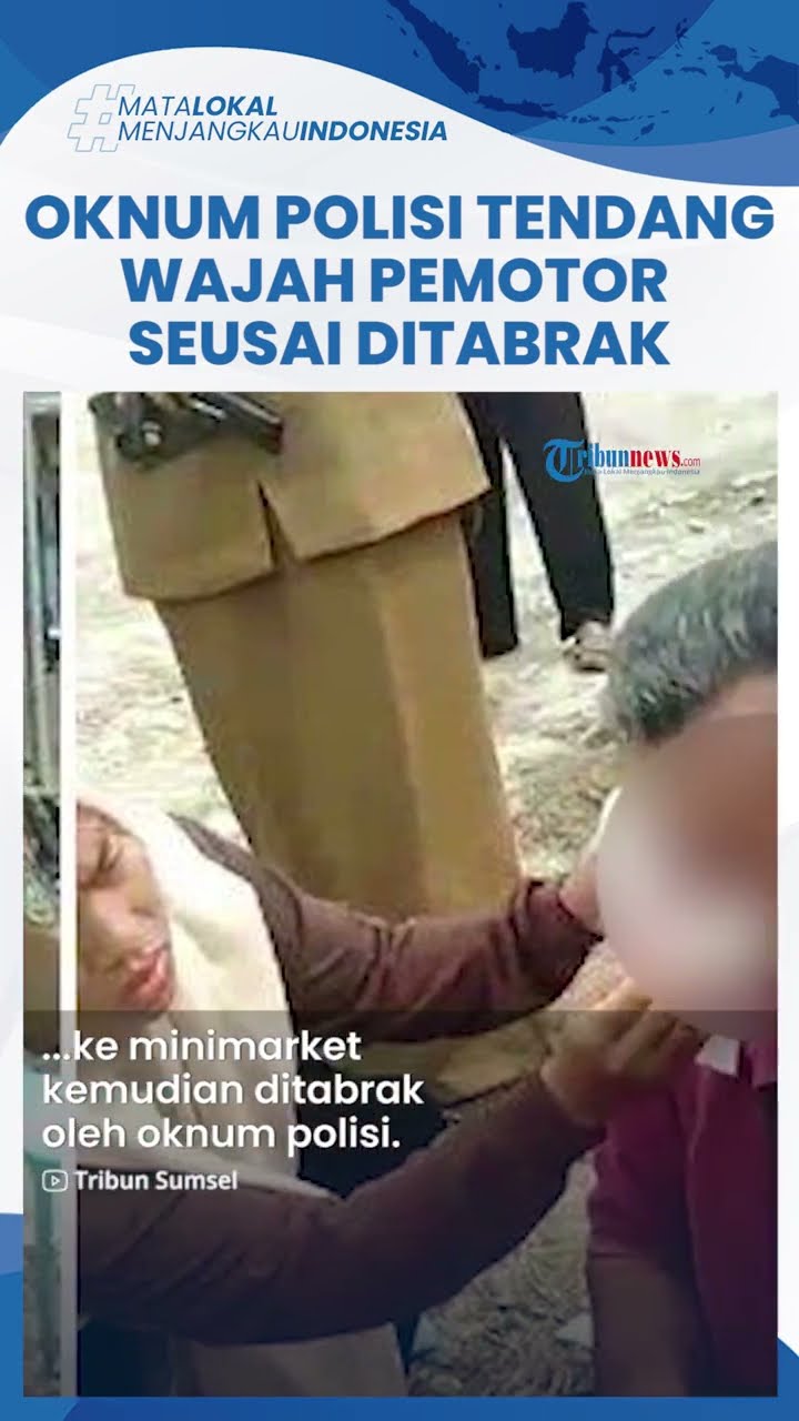 Heboh, Oknum Polisi Arogan di Prabumulih, Tendang Wajah Pria Tua yang Ditabrak Hingga Terluka