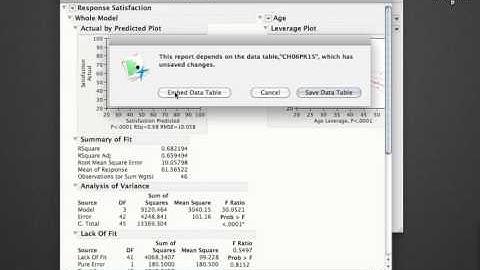 JMP Basics - Saving Reports
