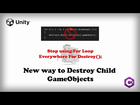 Destroy child GameObjects with Extension Method