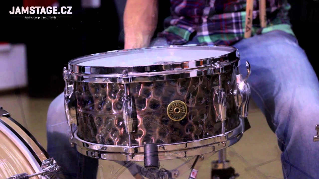 Gretsch G4168HC Snare - Hammered Antigue Copper 13