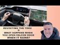 Yoke Steering Wheel in the 2022 Tesla Model X Refresh and Opening Falcon Wing Door in Rain