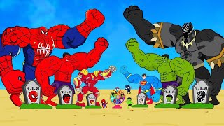 FAMILY HULK VS FAMILY SHARK SPIDERMAN 4 Rescue She Hulk, Spider Girl, Super-Girl | LIVE ACTION STORY