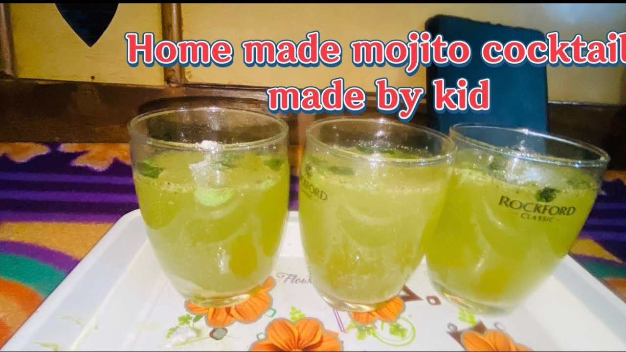 Home made mojito cocktail At Home