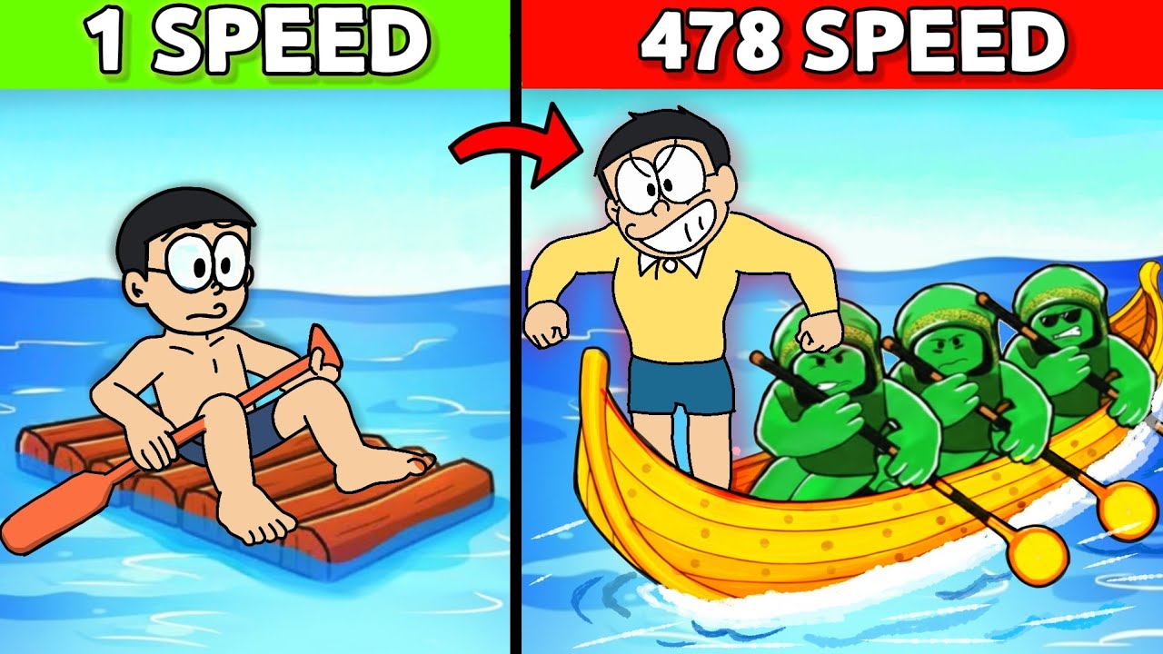 Nobita Built Max Level Boat in Roblox !!