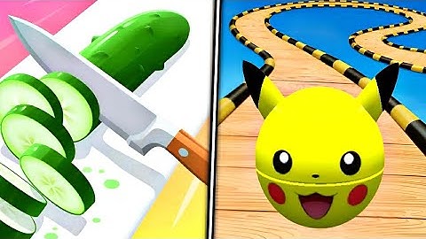 Perfect Slices Vs Sky Rolling Balls - All level Mobile Gameplay Walkthrough Android iOS