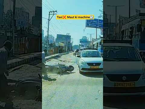 Car dashcam recording taxi vs scooty #atrangicarkur #roadsafety #ridesafe #shorts #safetyroad