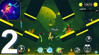 Stickfight Infinity - Gameplay Walkthrough Part 1 (Android, iOS Game) 