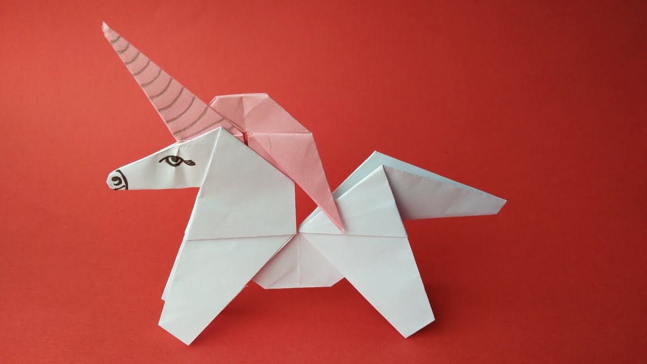 Origami Unicorn How To Make Easy Origami Unicorn YouTube