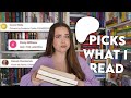 My patreons pick what i read  year of recs ep3